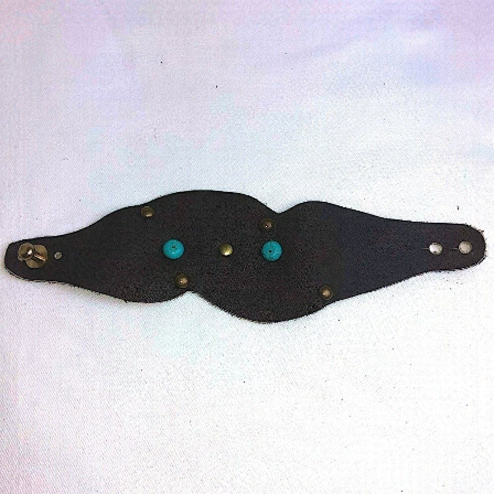 CUSTOM Made leather beaded bracelet wrap